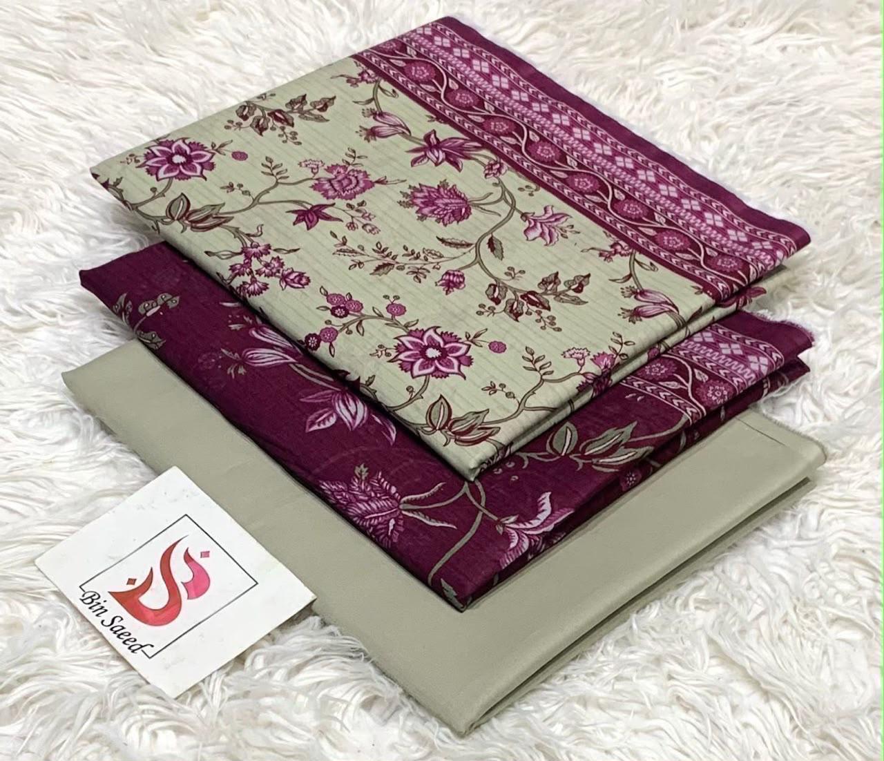 Bin Saeed Printed Lawn Collection | Women's Summer Lawn Suits