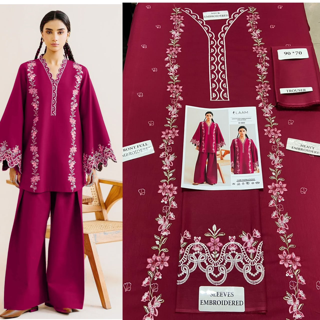 Premium Airjet Lawn 2 Piece Embroidered Suit – Summer Collection