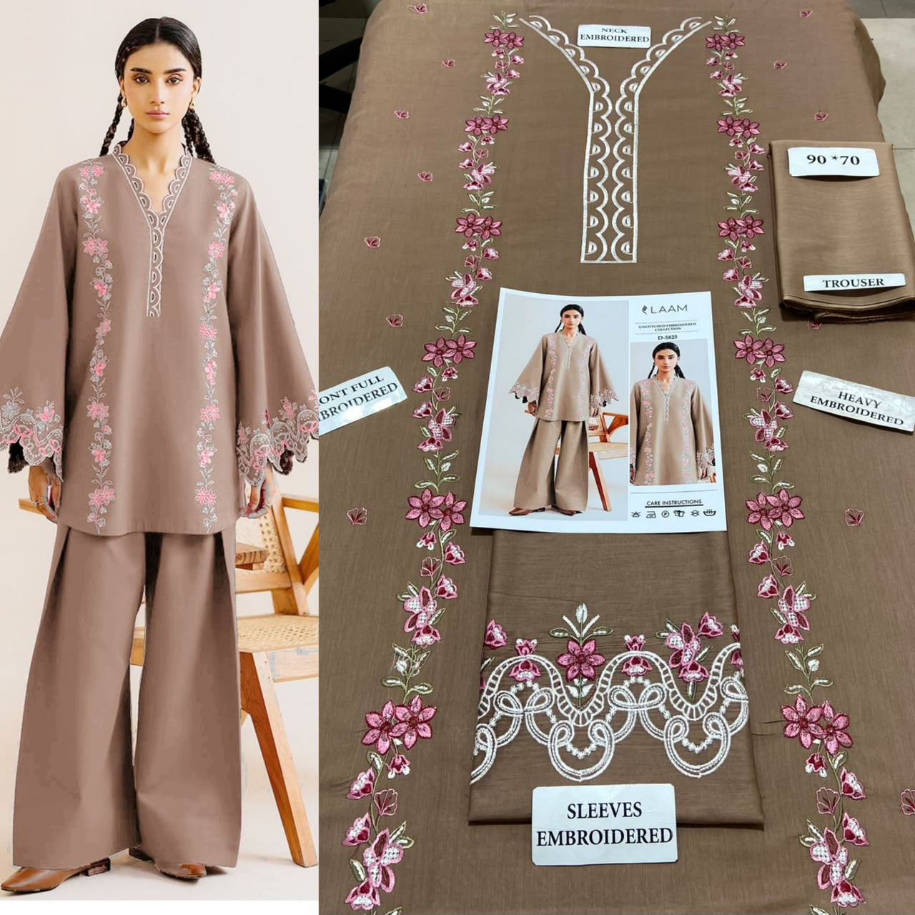 Premium Airjet Lawn 2 Piece Embroidered Suit – Summer Collection