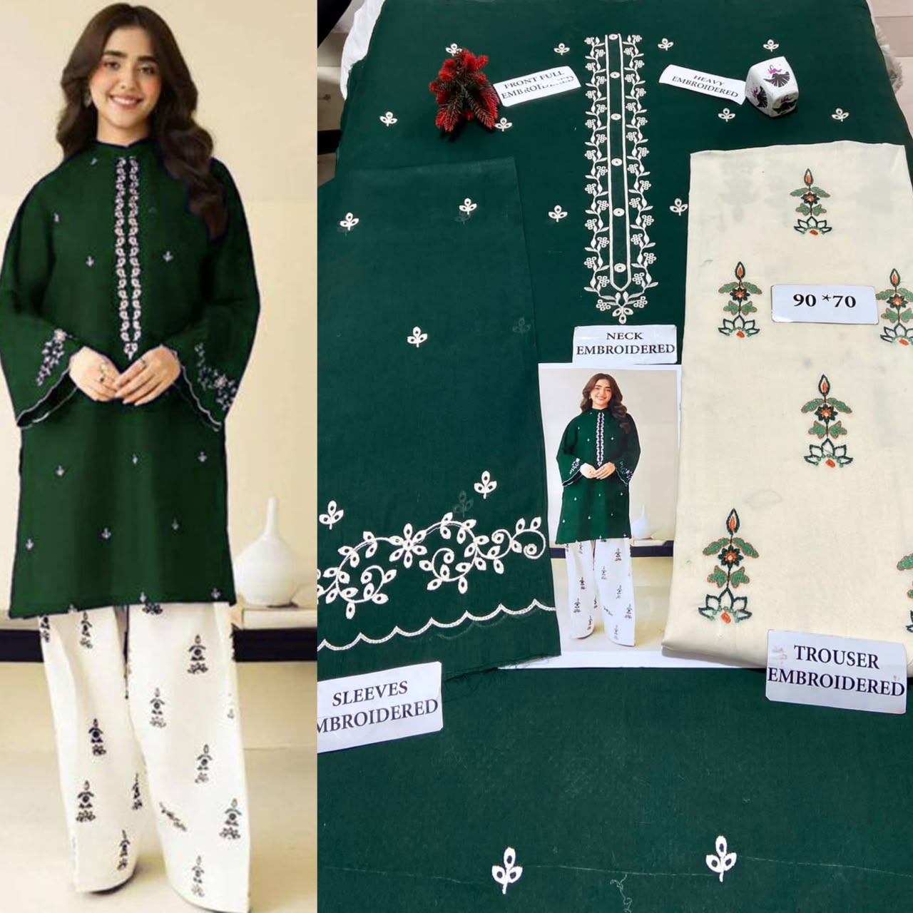 Premium Airjet Lawn 2 Piece Embroidered Suit – Summer Collection