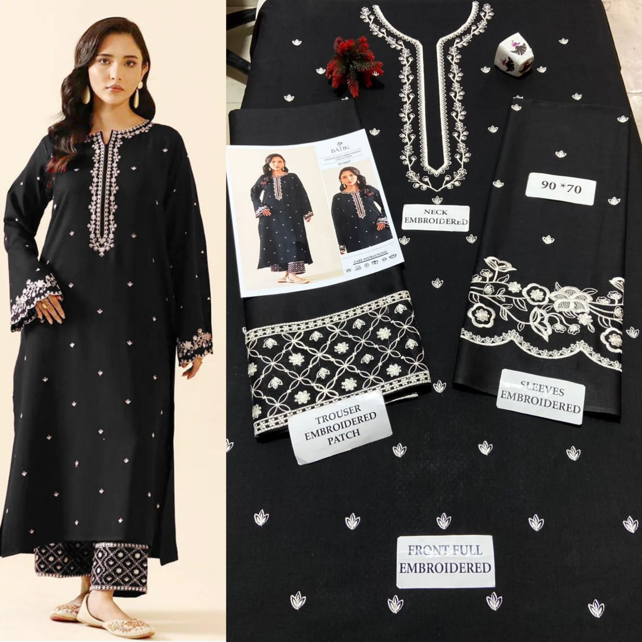 Premium Airjet Lawn 2 Piece Embroidered Suit – Summer Collection