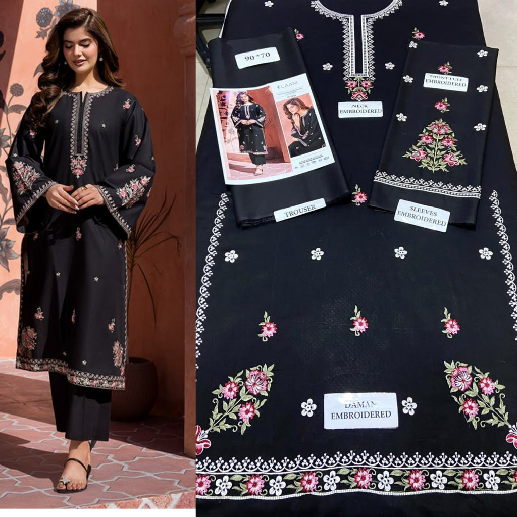 Summer Airjet Lawn 2 Piece Embroidered Dress
