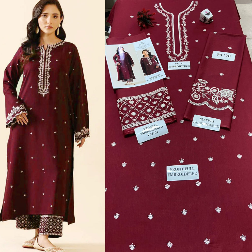 Premium Airjet Lawn 2 Piece Embroidered Suit – Summer Collection