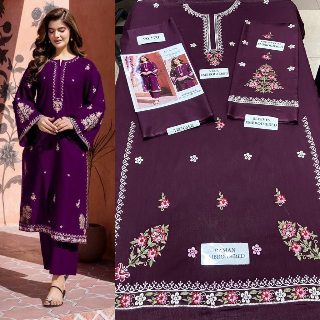 Summer Airjet Lawn 2 Piece Embroidered Dress