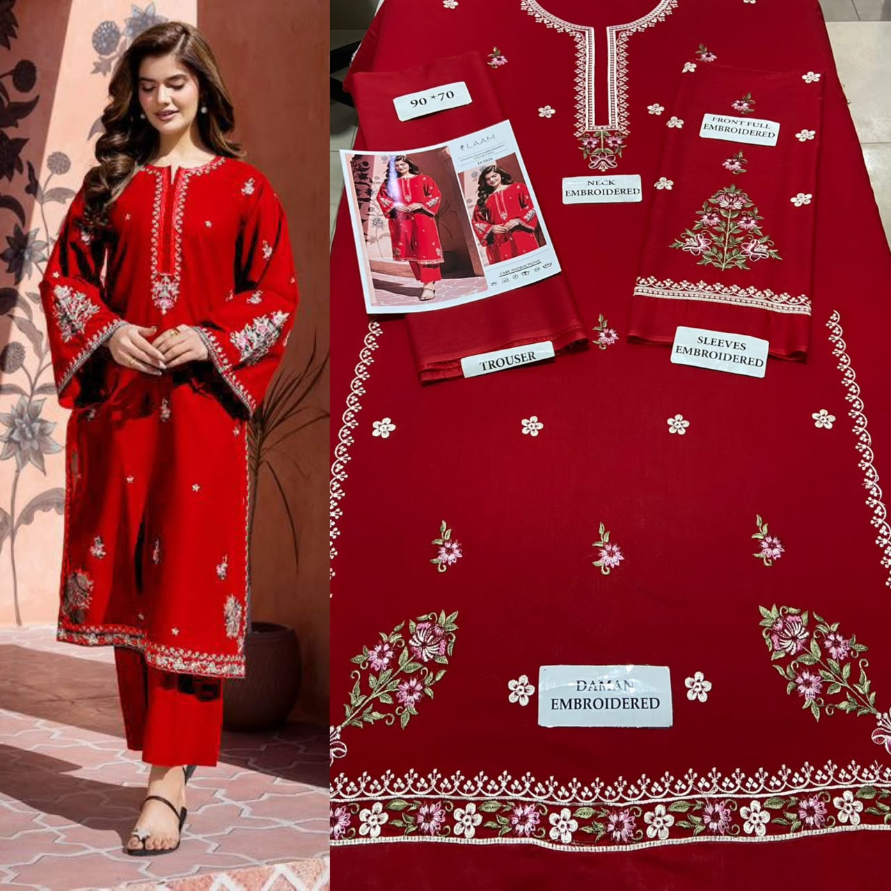 Summer Airjet Lawn 2 Piece Embroidered Dress