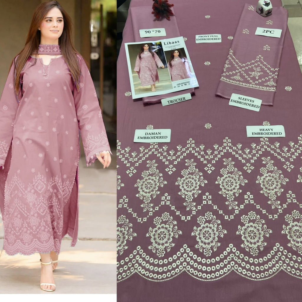Summer Airjet Lawn 2 Piece Embroidered Dress
