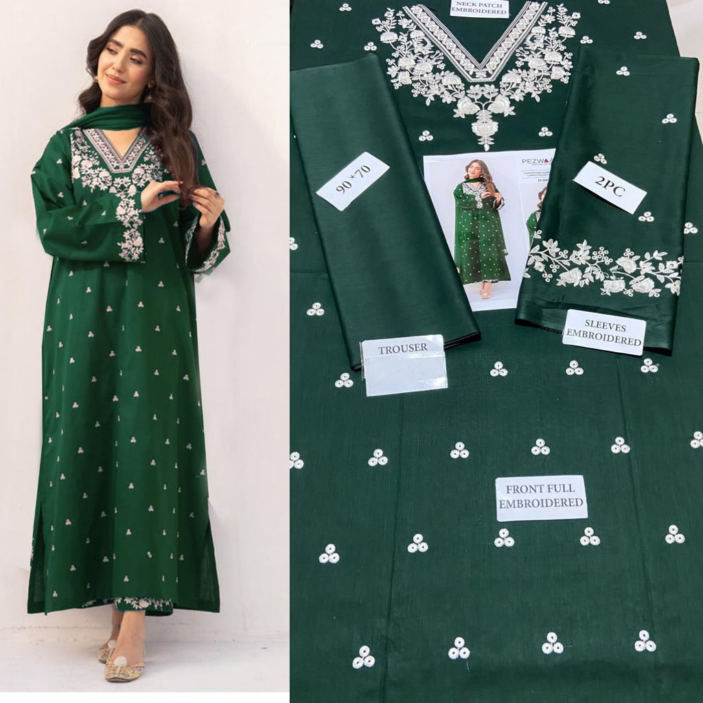 Premium Embroidered Airjet Lawn Suit for Women