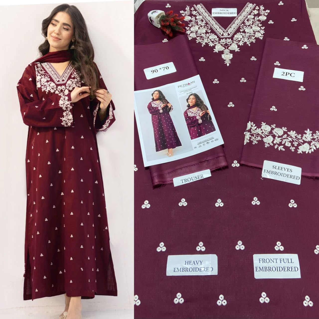 Ladies Premium Airjet Lawn 2 Piece Suit