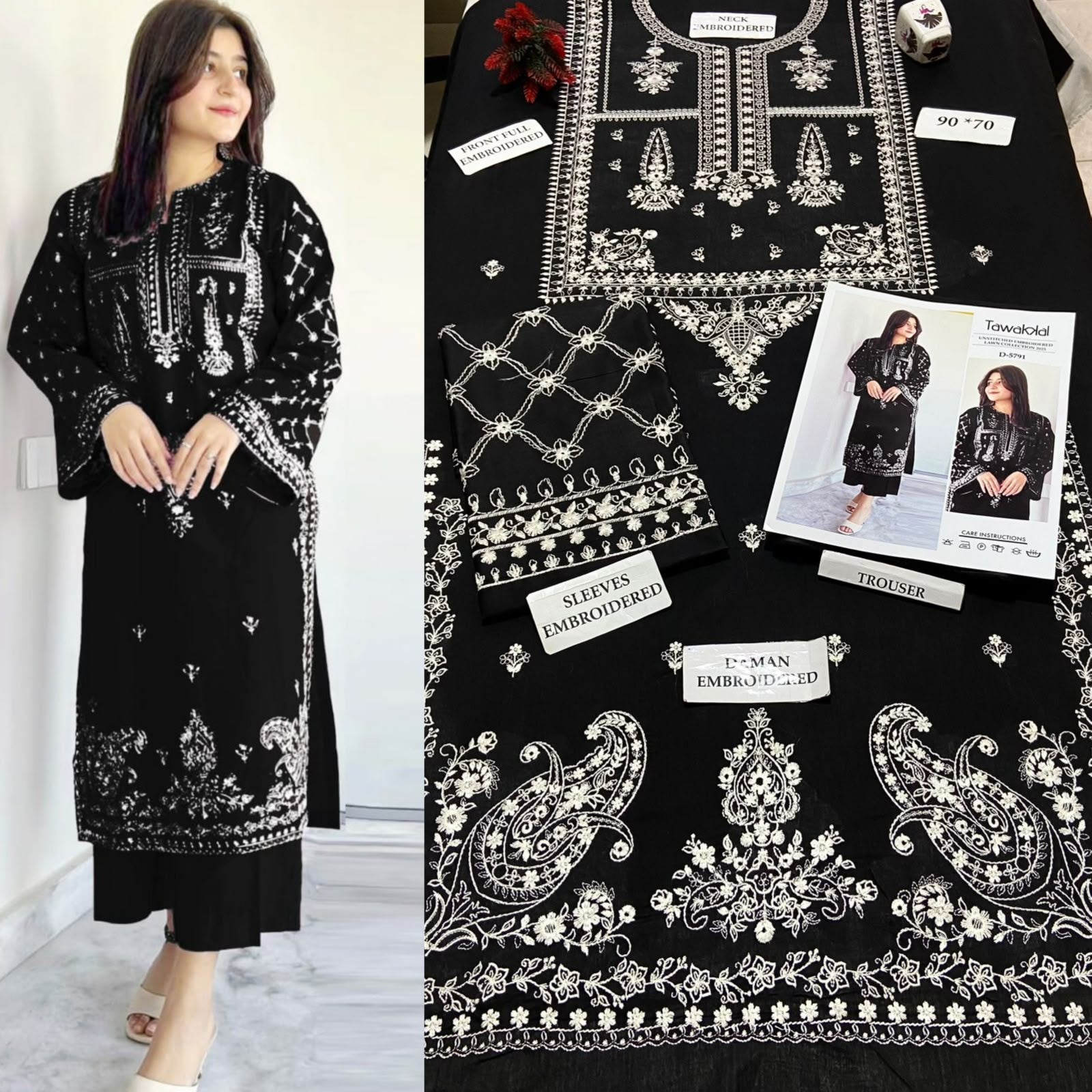 Ladies Premium Airjet Lawn 2 Piece Suit