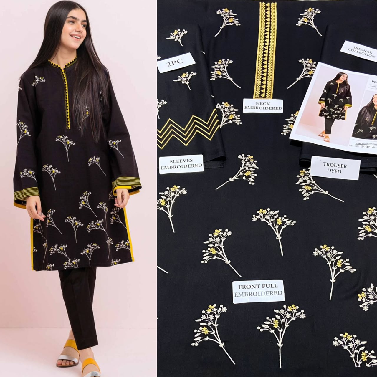 Premium Embroidered Airjet Lawn Suit for Women