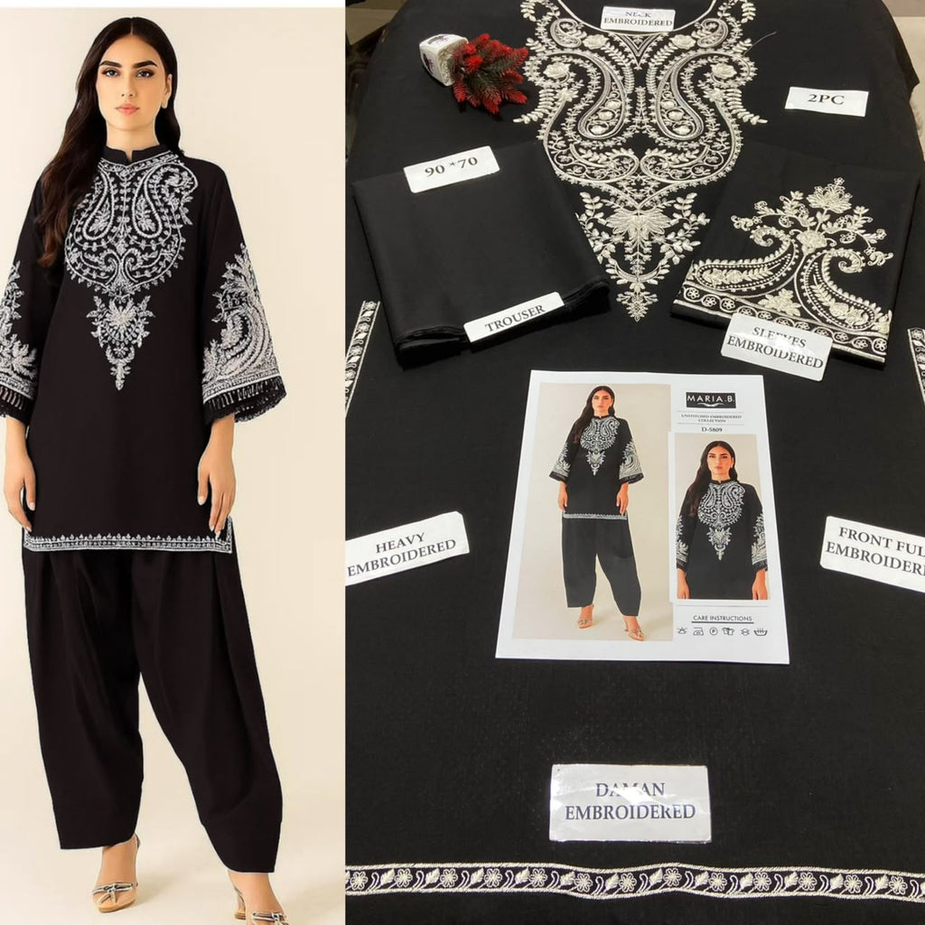 Premium Embroidered Airjet Lawn Suit for Women
