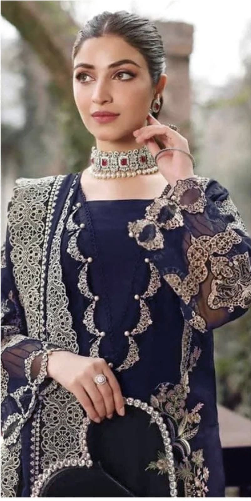 KAHF 4056 Summer Collection – Premium Airjet Lawn Embroidered Suit