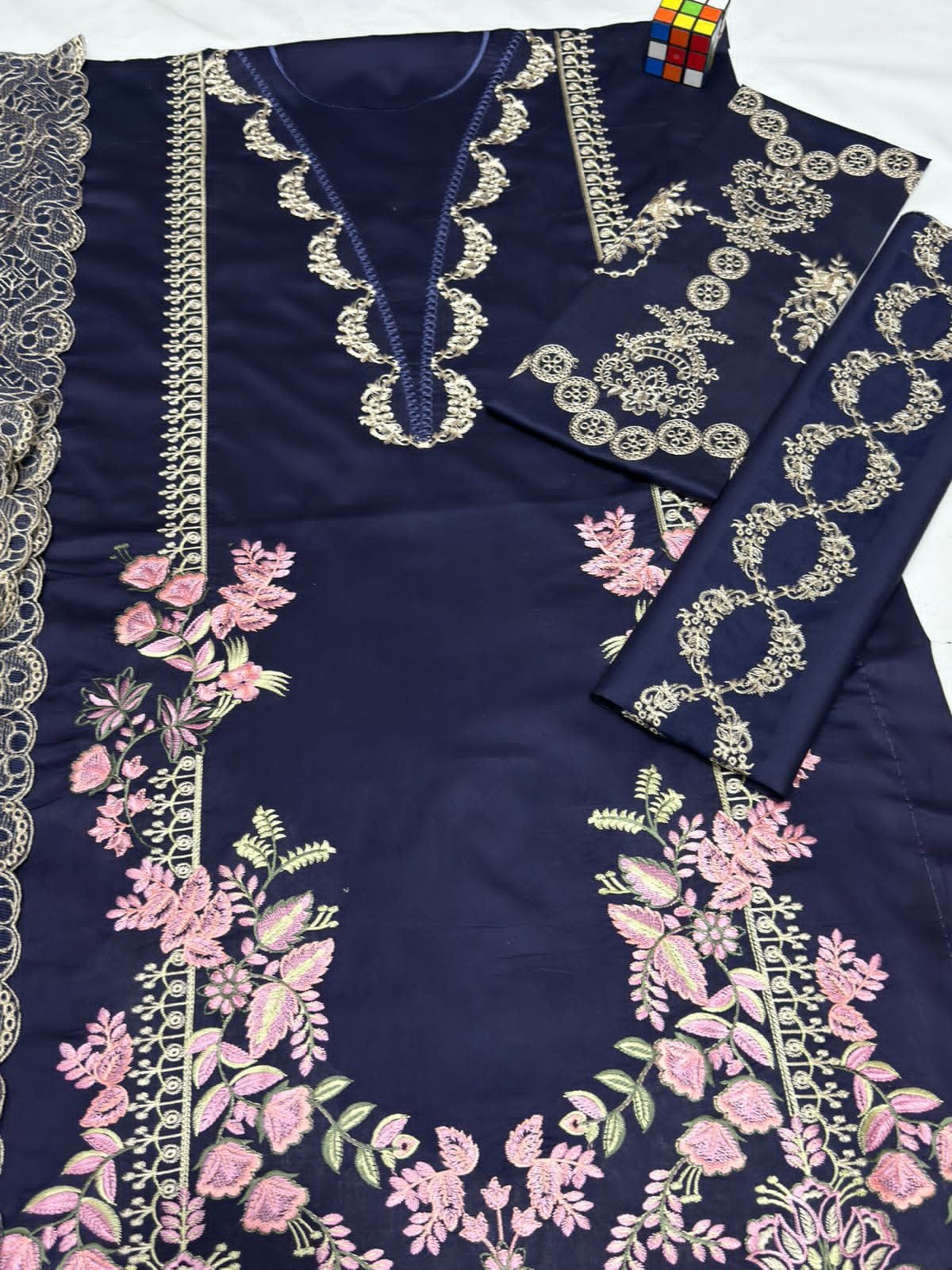 KAHF 4056 Summer Collection – Premium Airjet Lawn Embroidered Suit