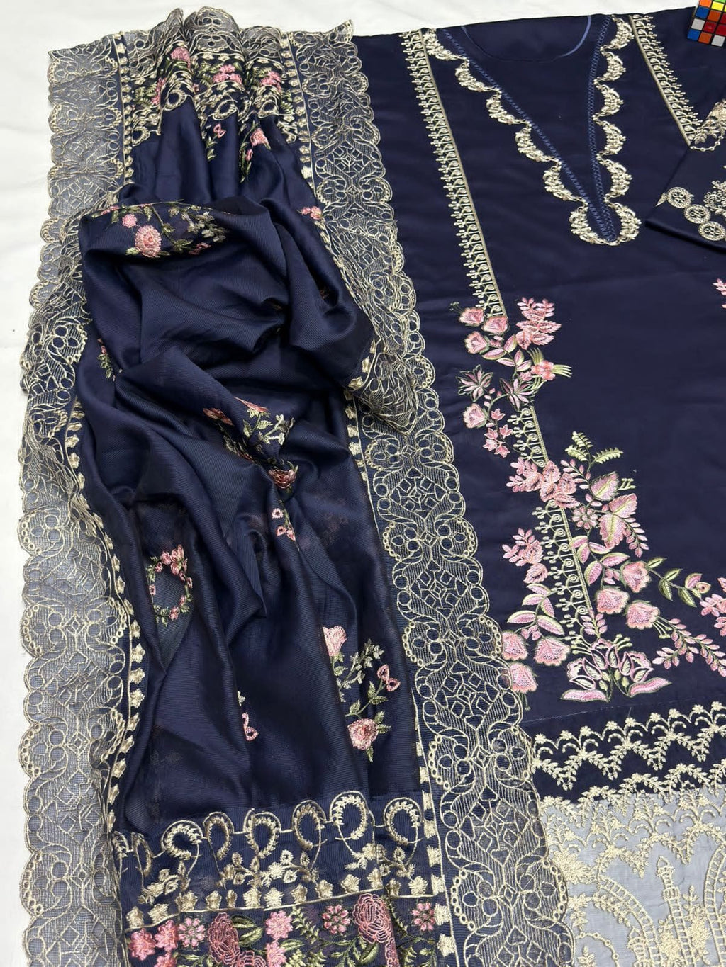 KAHF 4056 Summer Collection – Premium Airjet Lawn Embroidered Suit