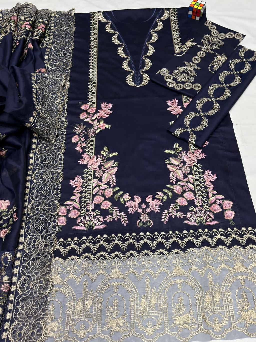 KAHF 4056 Summer Collection – Premium Airjet Lawn Embroidered Suit