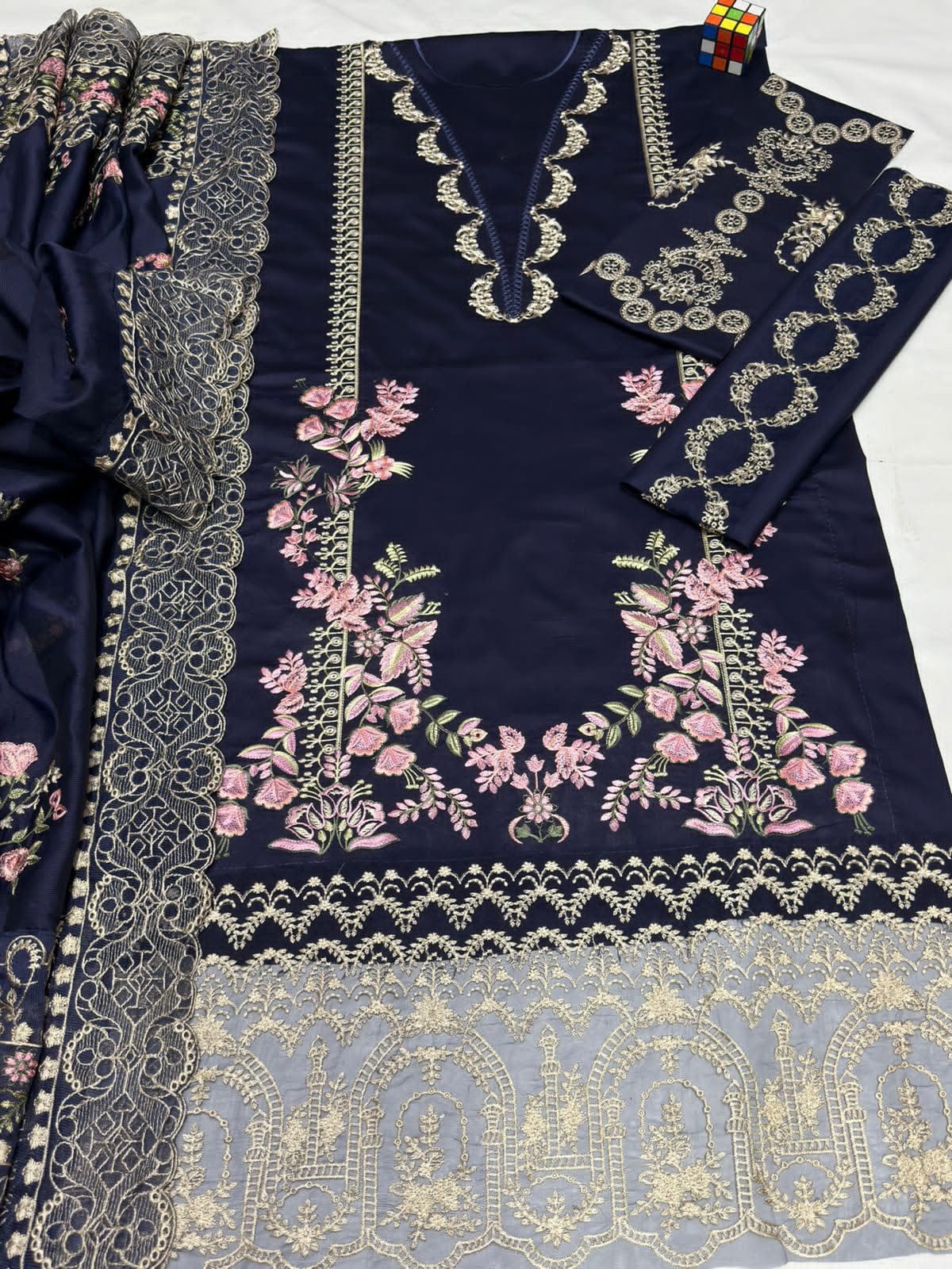 KAHF 4056 Summer Collection – Premium Airjet Lawn Embroidered Suit