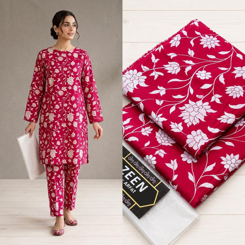 ZEEN Printed Lawn 2 Piece Suit – Premium Summer Collection