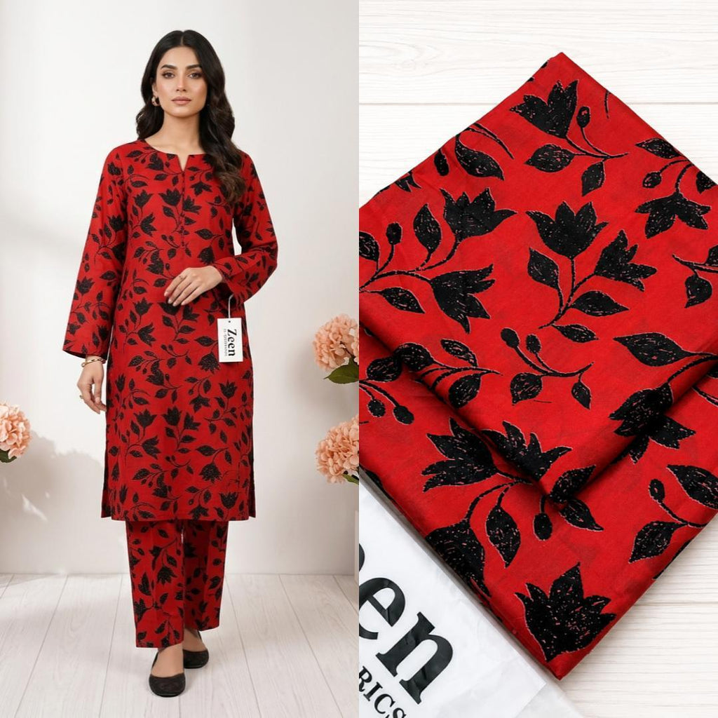 ZEEN Printed Lawn 2 Piece Suit – Premium Summer Collection