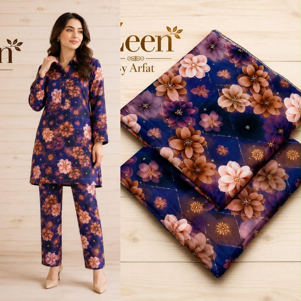ZEEN Printed Lawn 2 Piece Suit – Premium Summer Collection