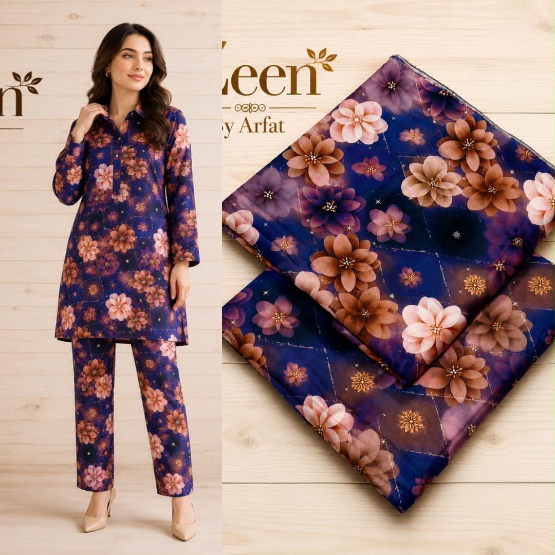 ZEEN Printed Lawn 2 Piece Suit – Premium Summer Collection