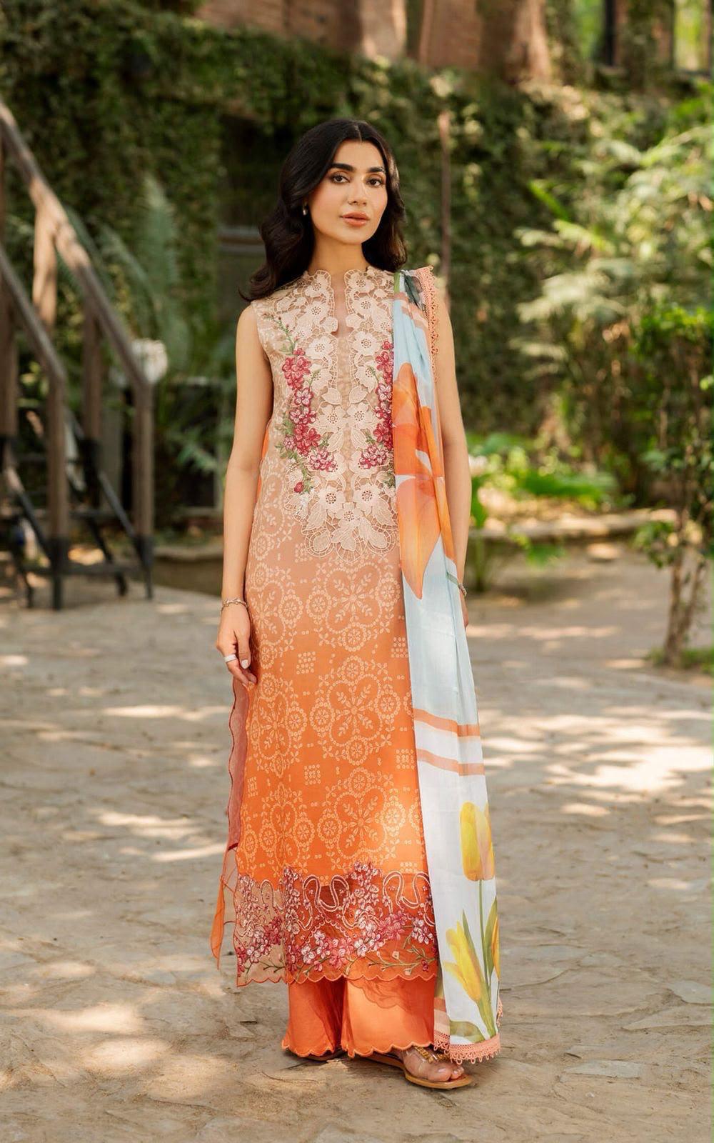 Summer Stock Clearance Sale | Premium Luxury Embroidered 3 Piece Lawn Suit