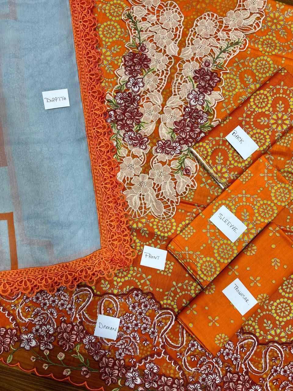Summer Stock Clearance Sale | Premium Luxury Embroidered 3 Piece Lawn Suit