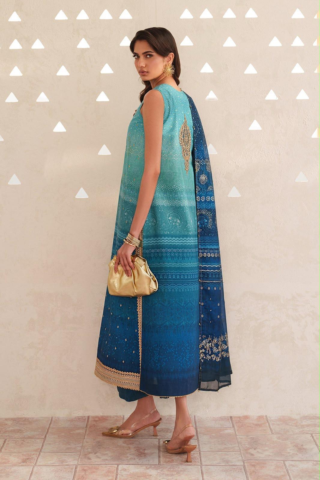 Summer Stock Clearance Sale | Premium Luxury Embroidered 3 Piece Lawn Suit