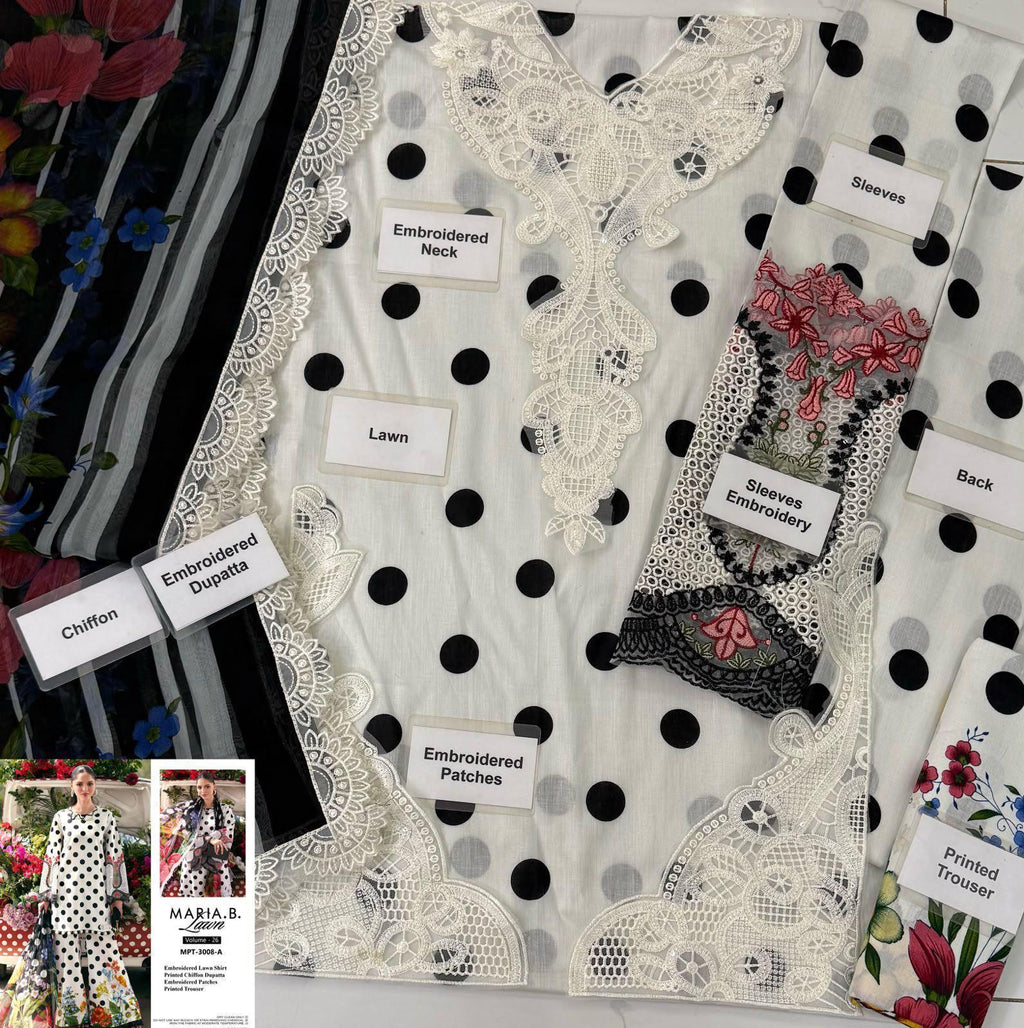 Summer Stock Clearance Sale | Premium Luxury Embroidered 3 Piece Lawn Suit