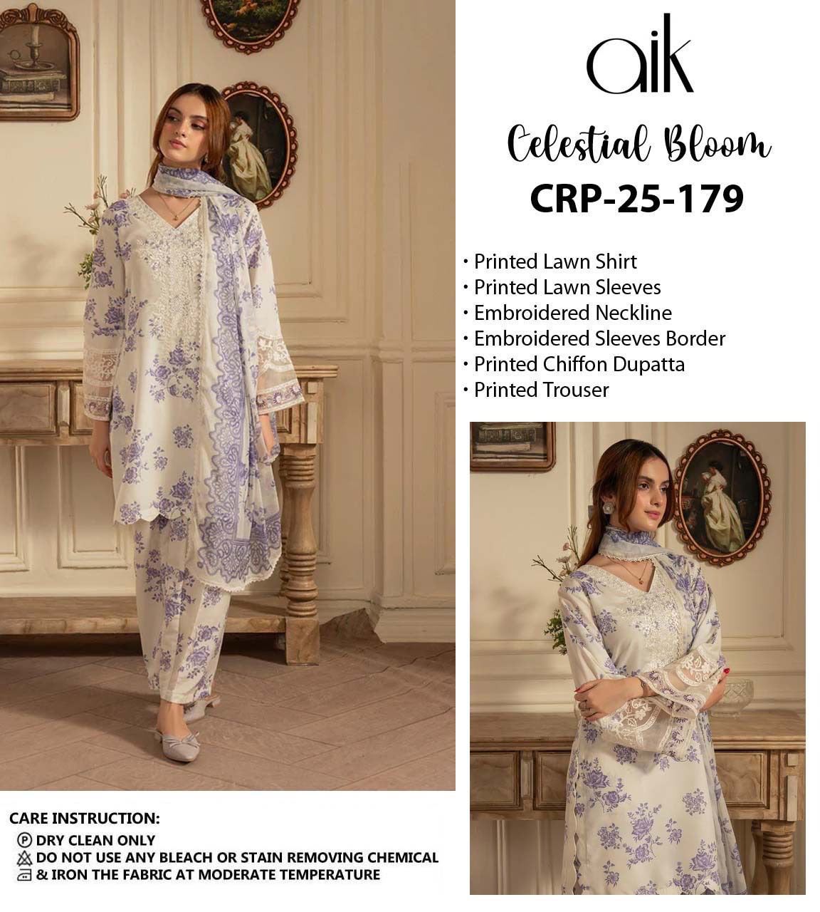 Summer Stock Clearance Sale | Premium Luxury Embroidered 3 Piece Lawn Suit