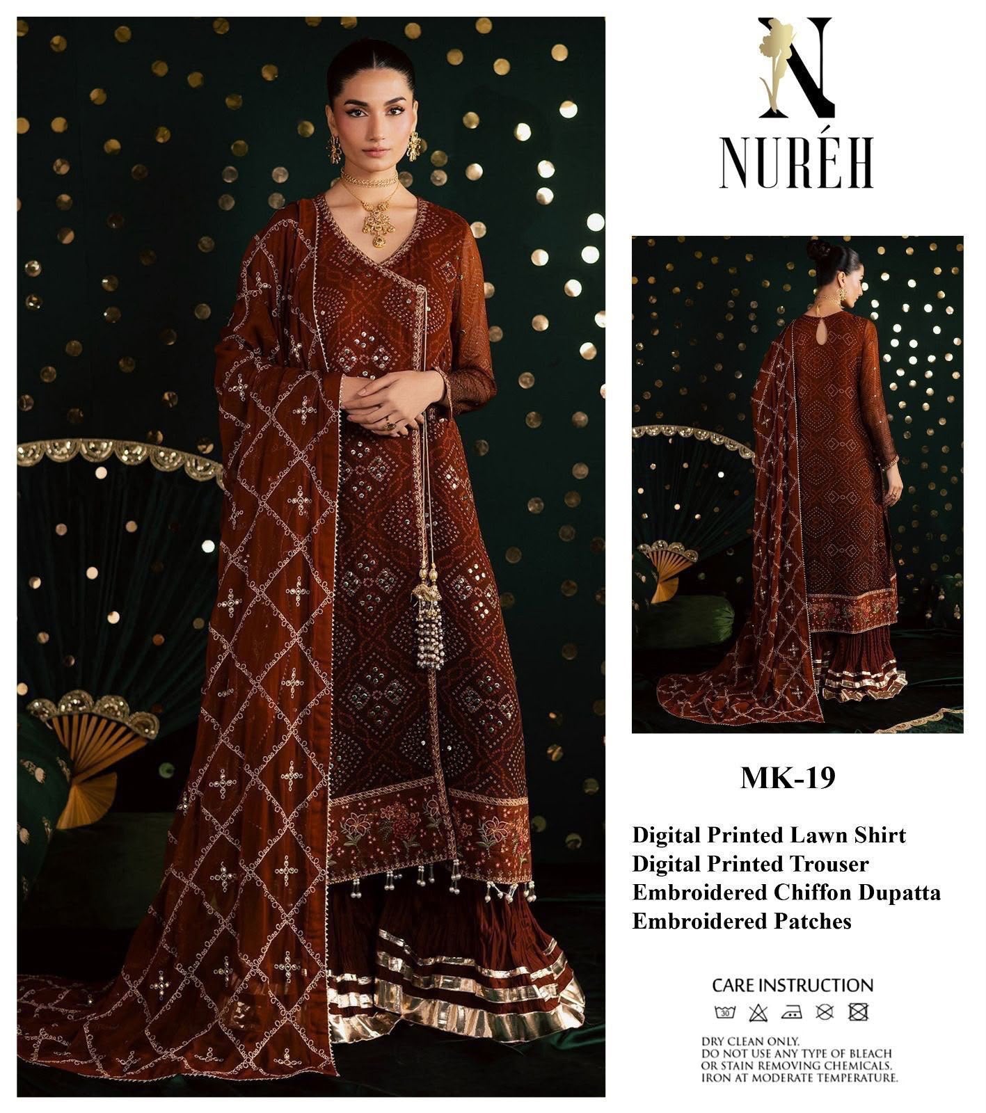 Summer Stock Clearance Sale | Premium Luxury Embroidered 3 Piece Lawn Suit