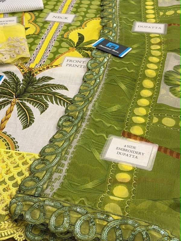 Summer Stock Clearance Sale | Premium Luxury Embroidered 3 Piece Lawn Suit