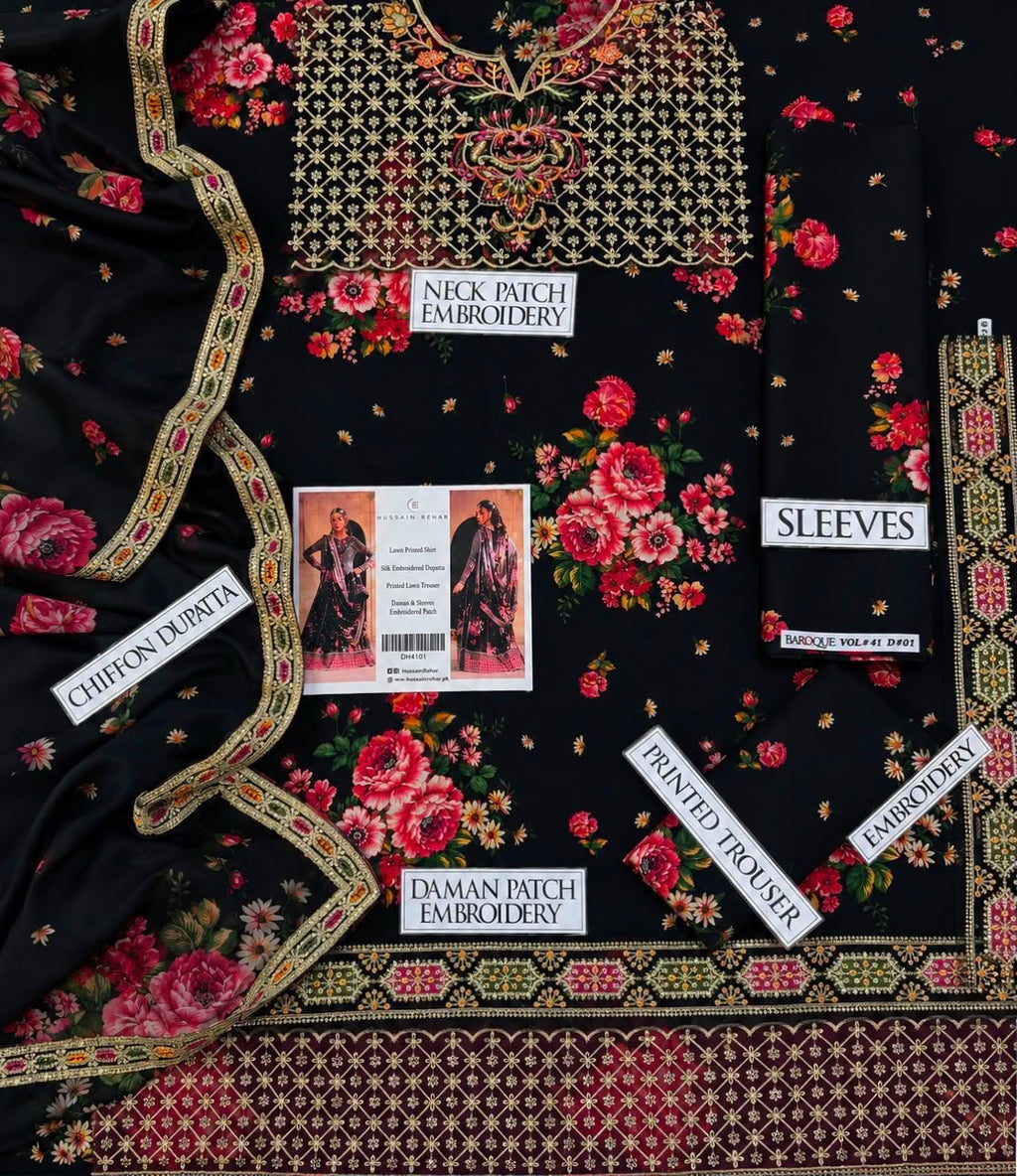 Summer Stock Clearance Sale | Premium Luxury Embroidered 3 Piece Lawn Suit