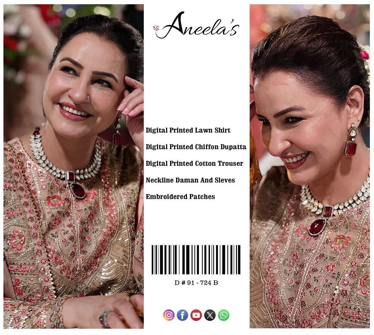 Summer Stock Clearance Sale | Premium Luxury Embroidered 3 Piece Lawn Suit