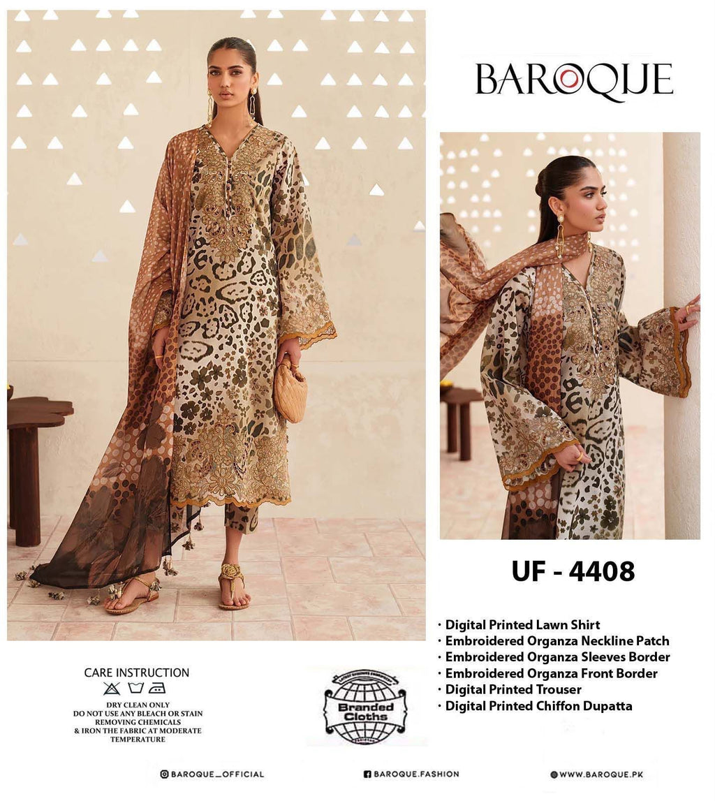 Summer Stock Clearance Sale | Premium Luxury Embroidered 3 Piece Lawn Suit