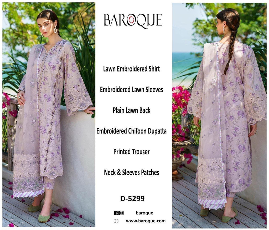 Summer Stock Clearance Sale | Premium Luxury Embroidered 3 Piece Lawn Suit