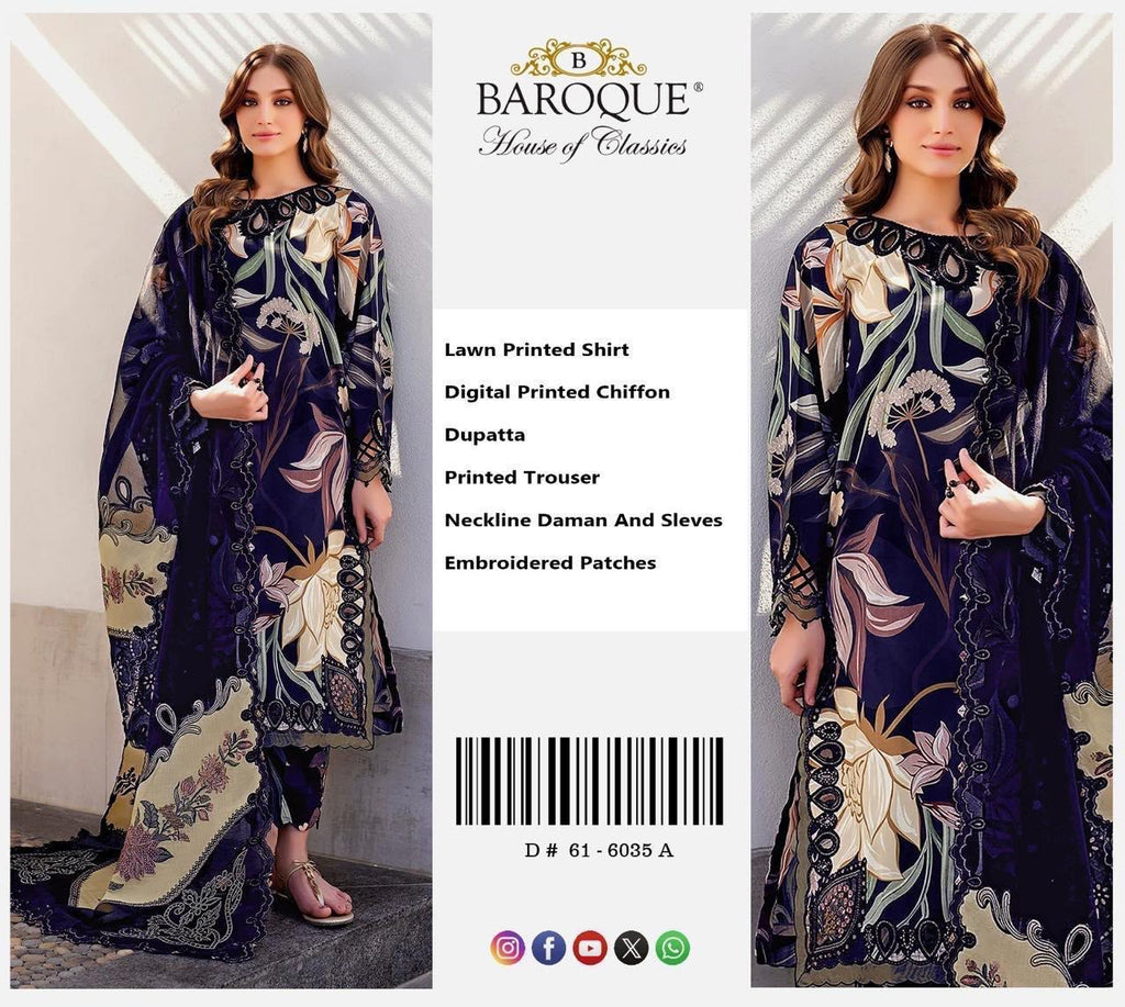 Summer Stock Clearance Sale | Premium Luxury Embroidered 3 Piece Lawn Suit