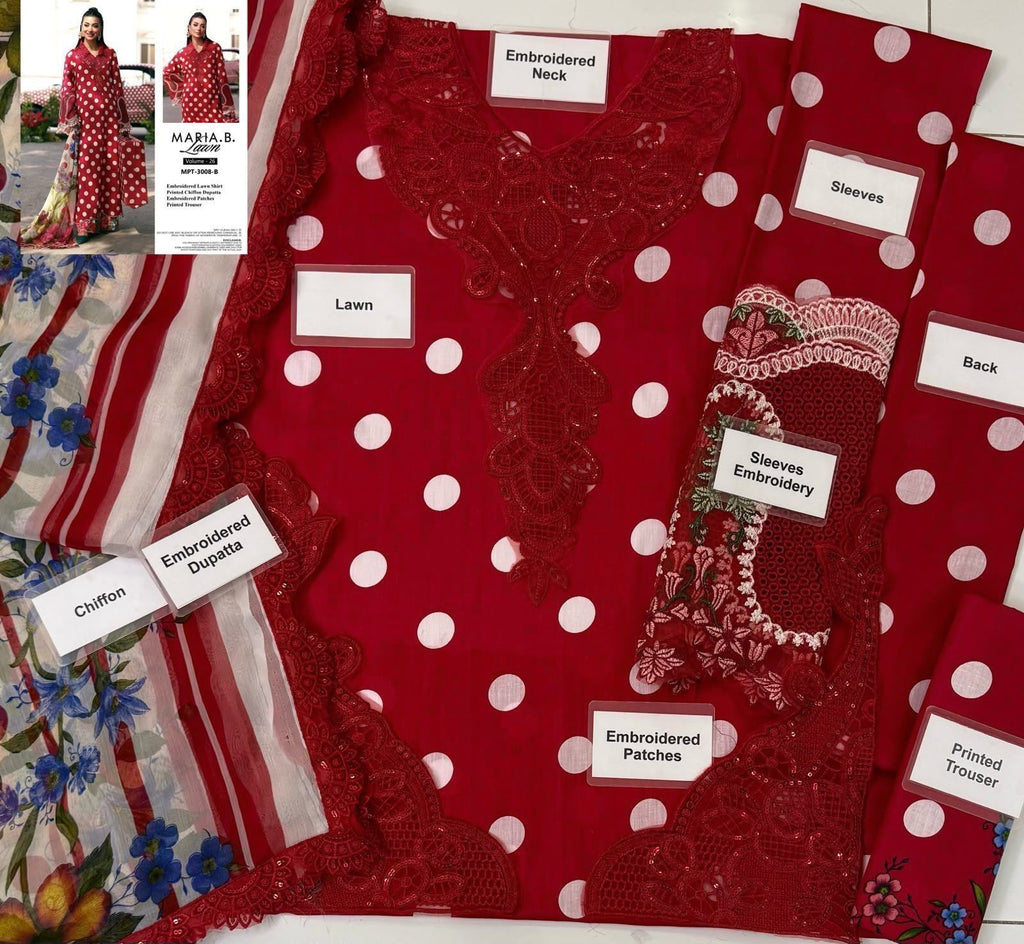 Summer Stock Clearance Sale | Premium Luxury Embroidered 3 Piece Lawn Suit
