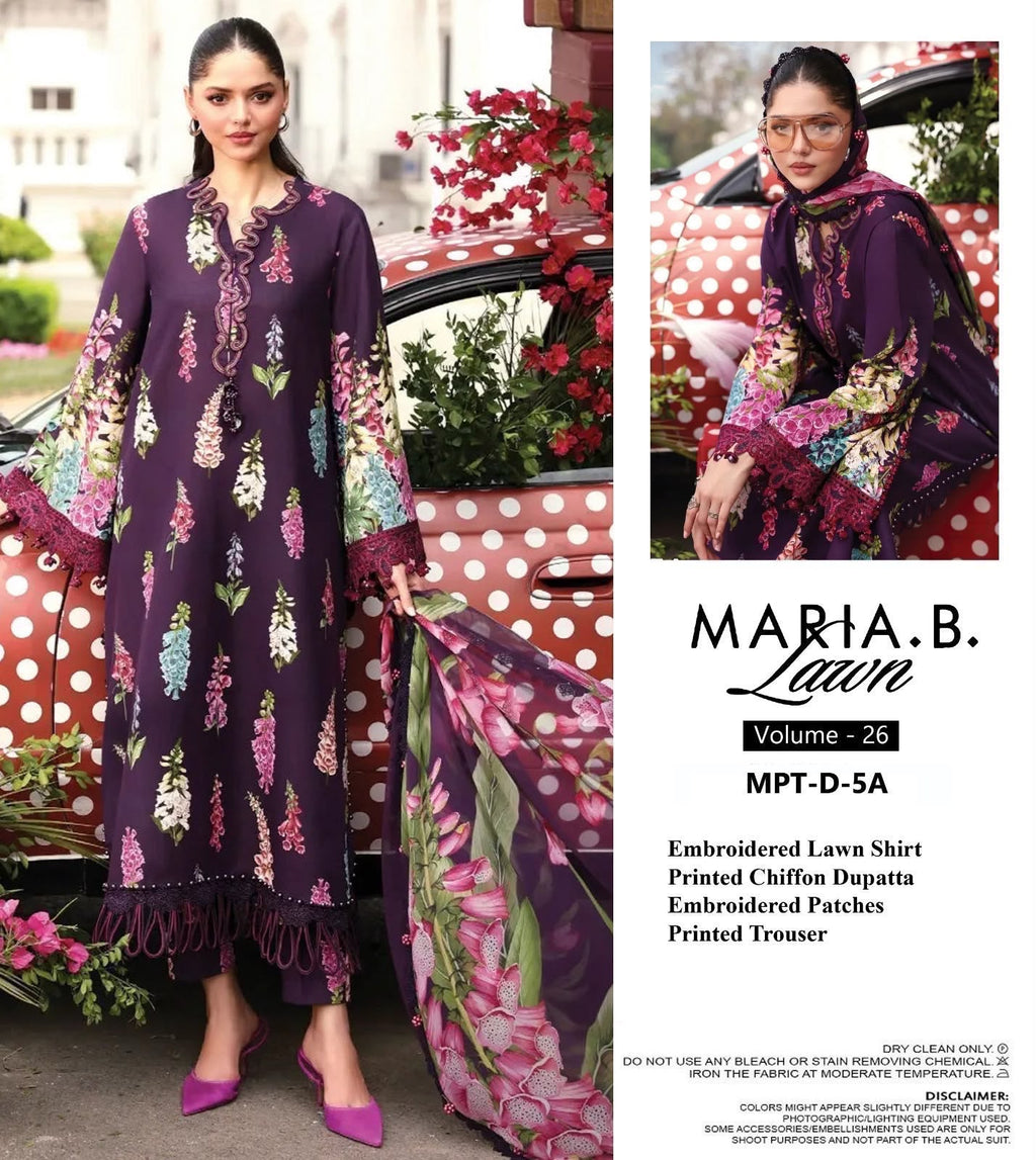 Summer Stock Clearance Sale | Premium Luxury Embroidered 3 Piece Lawn Suit