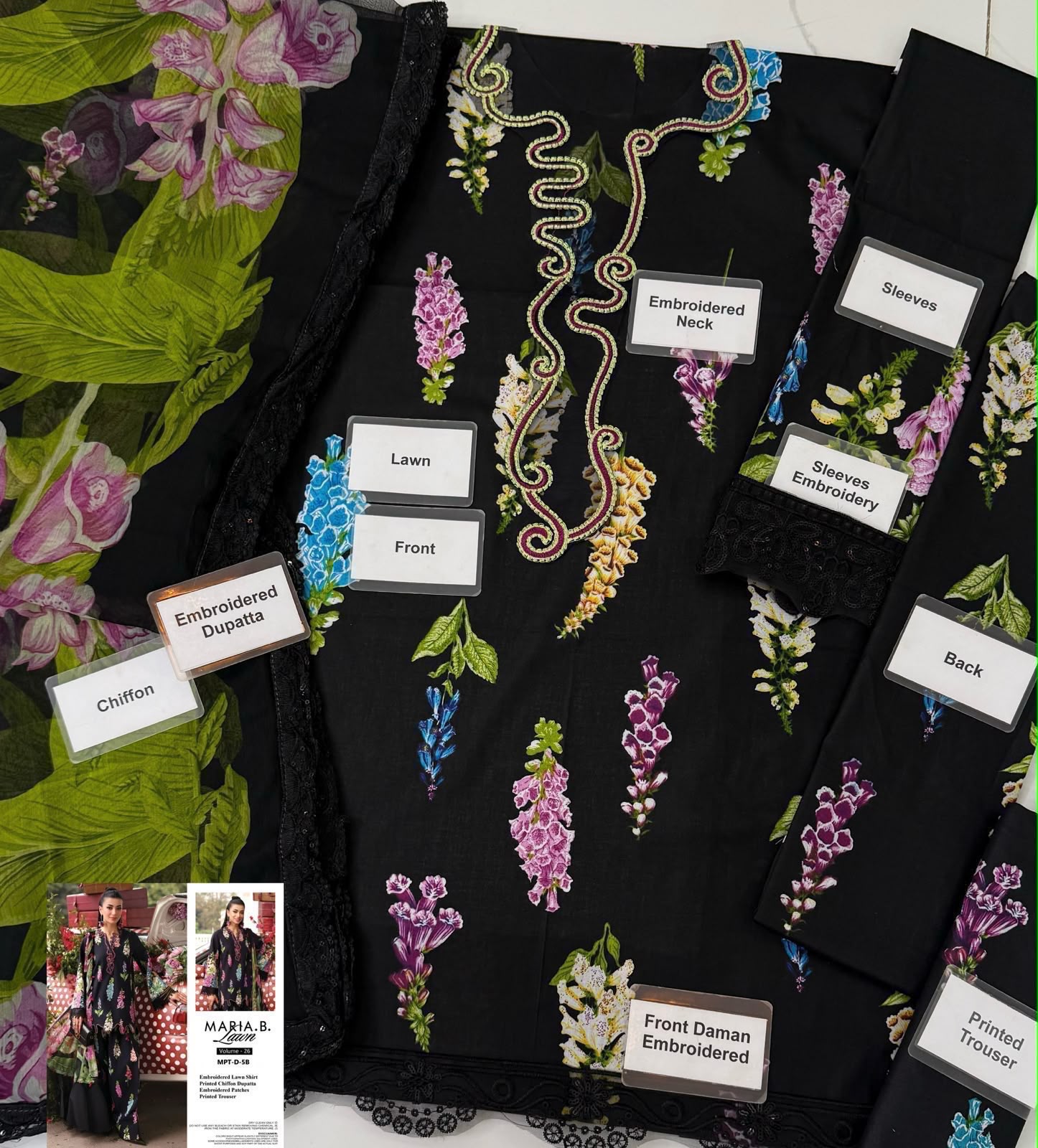 Summer Stock Clearance Sale | Premium Luxury Embroidered 3 Piece Lawn Suit