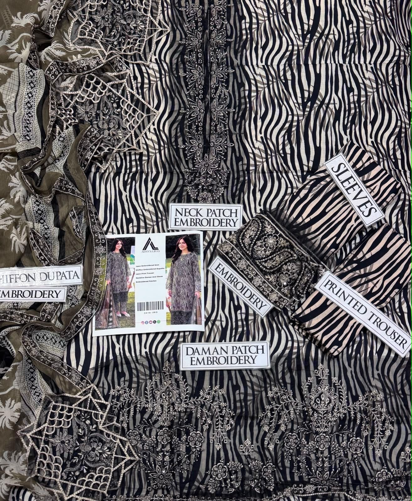 Summer Stock Clearance Sale | Premium Luxury Embroidered 3 Piece Lawn Suit