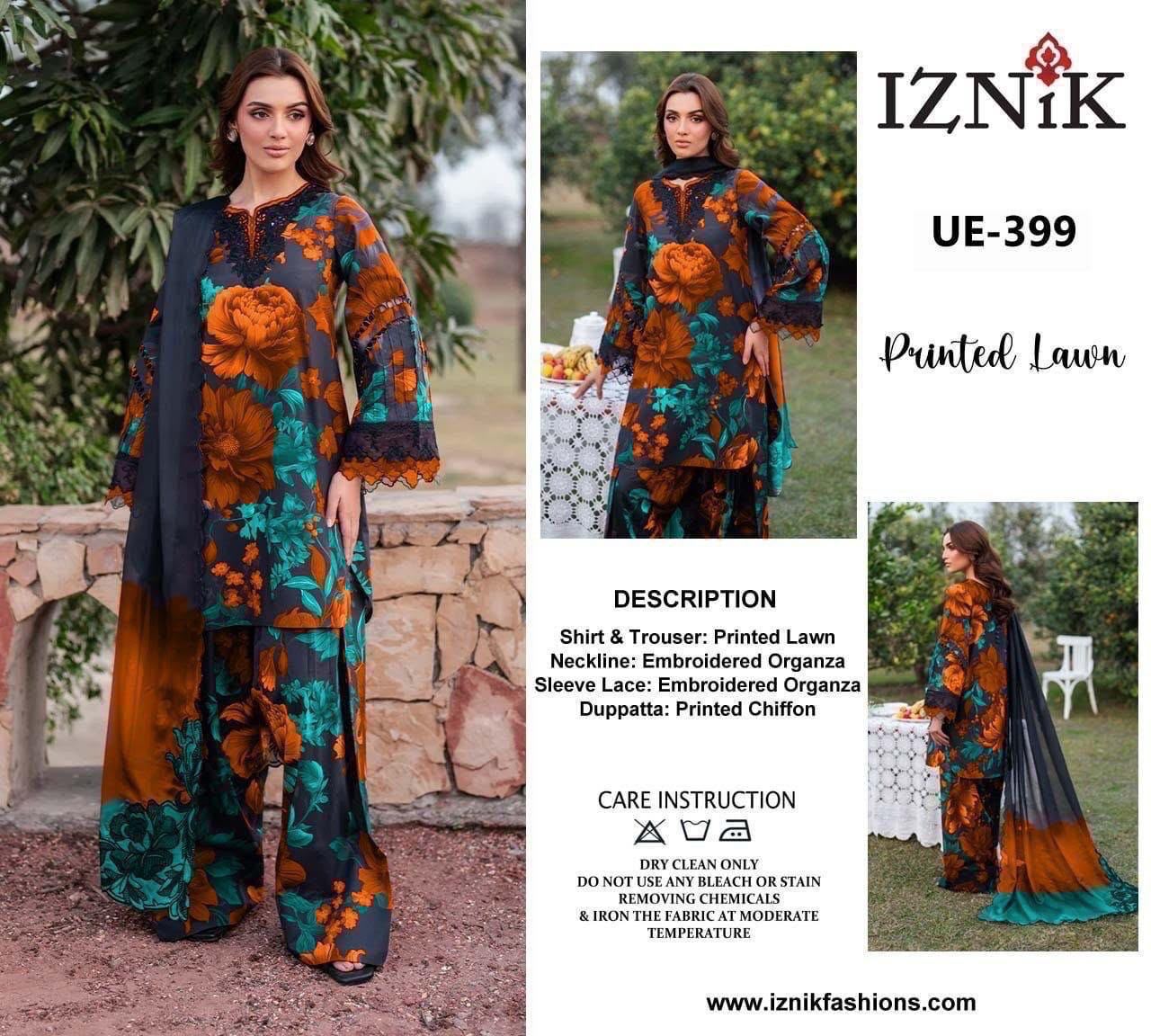 Summer Stock Clearance Sale | Premium Luxury Embroidered 3 Piece Lawn Suit