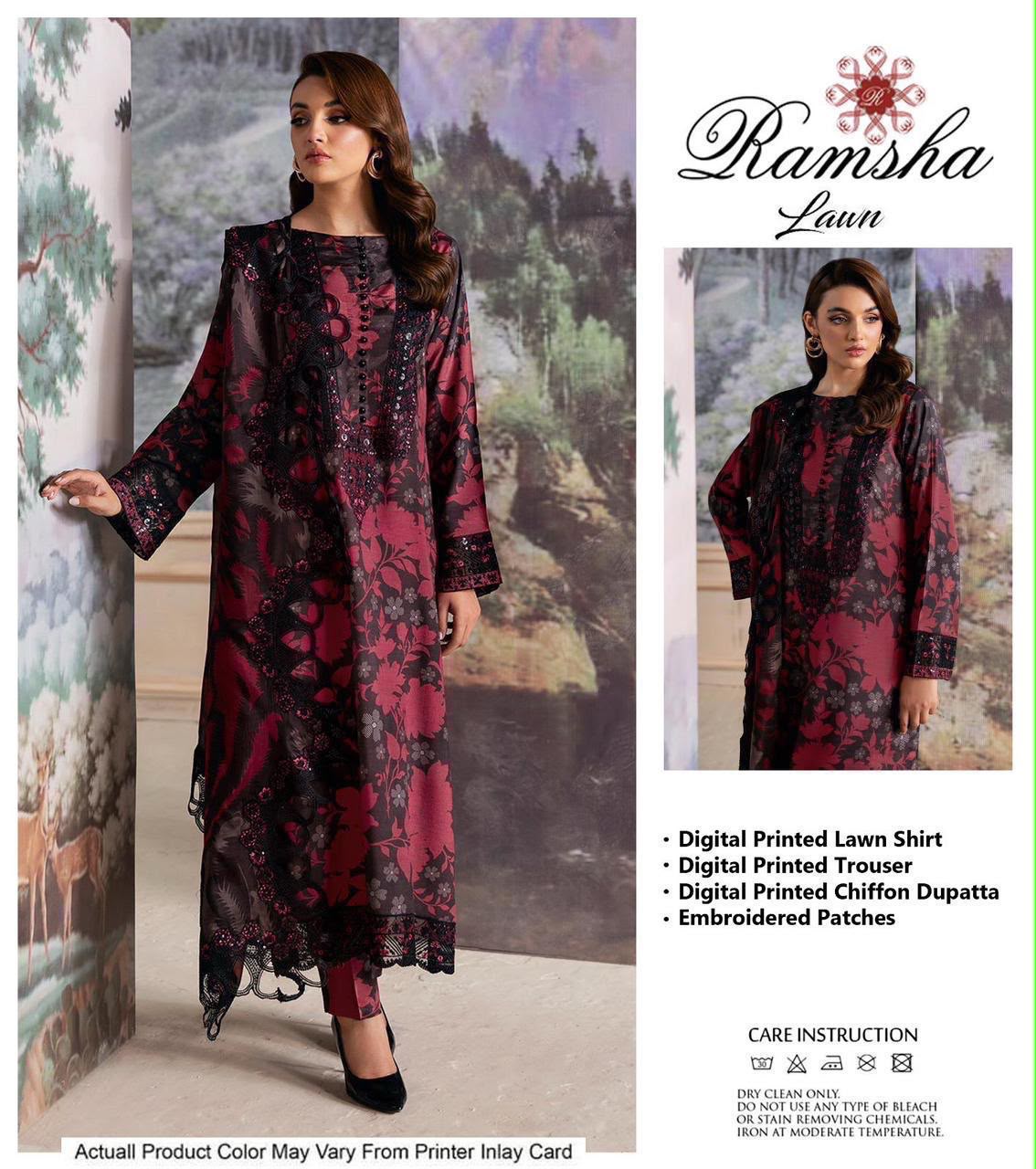 Summer Stock Clearance Sale | Premium Luxury Embroidered 3 Piece Lawn Suit