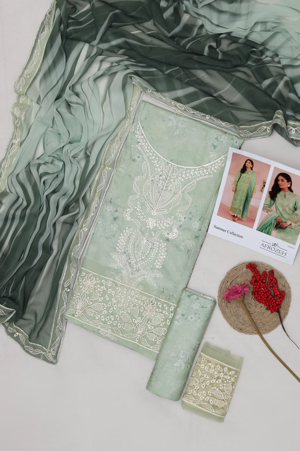 Premium Lawn 3 Piece Embroidered Suit – Code 5122 | Summer Collection 2026