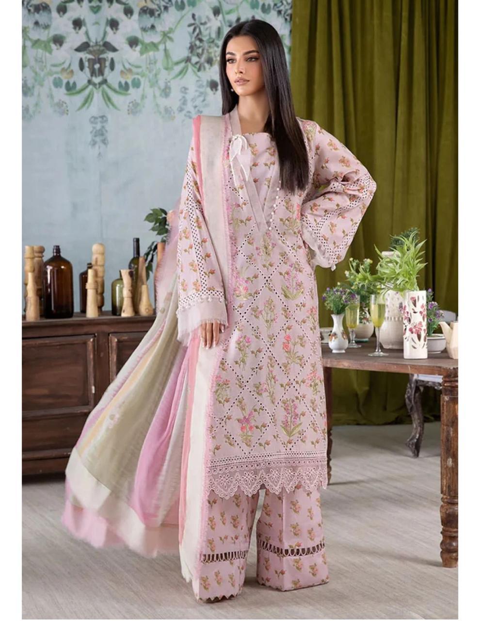 Premium Lawn 3 Piece Embroidered Suit – Code 5122 | Summer Collection 2026