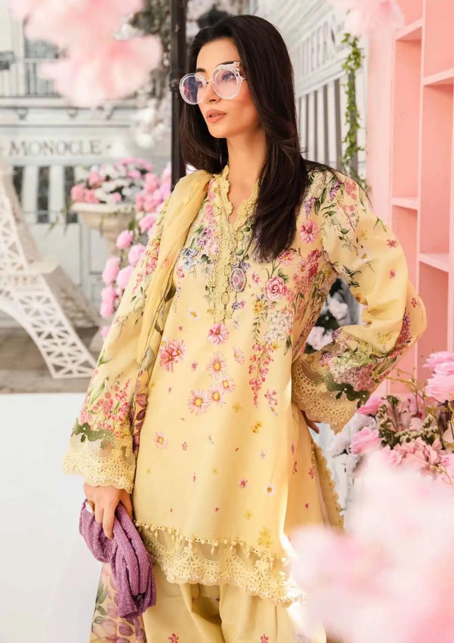 Premium Lawn 3 Piece Embroidered Suit – Code 5122 | Summer Collection 2026