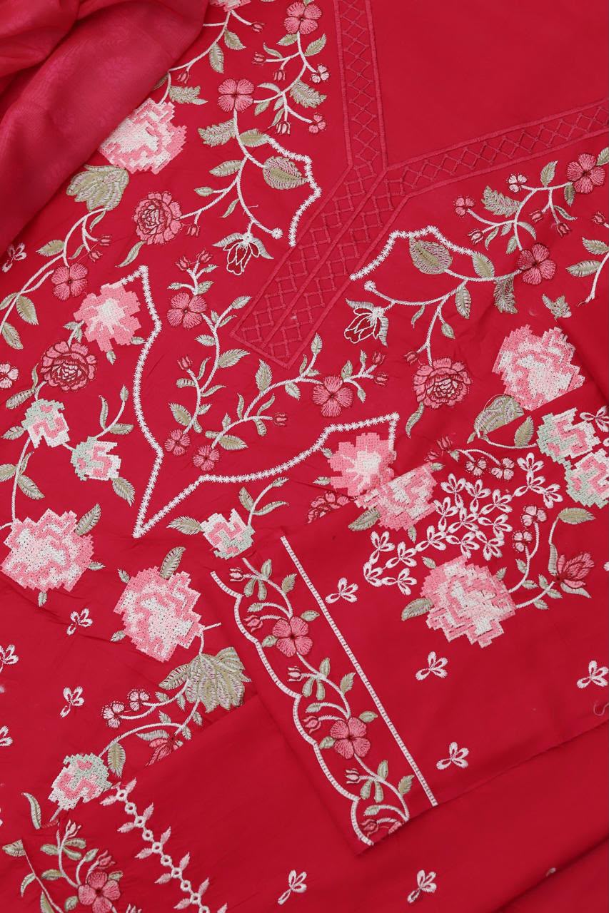Maria B Inspired Premium Embroidered Lawn 3 Piece Suit | Summer Collection 2026