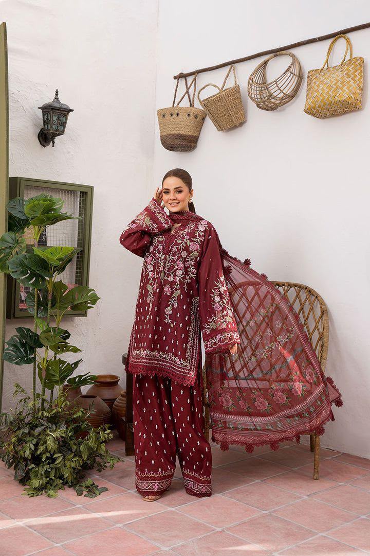 Maria B Inspired Premium Embroidered Lawn 3 Piece Suit | Summer Collection 2026