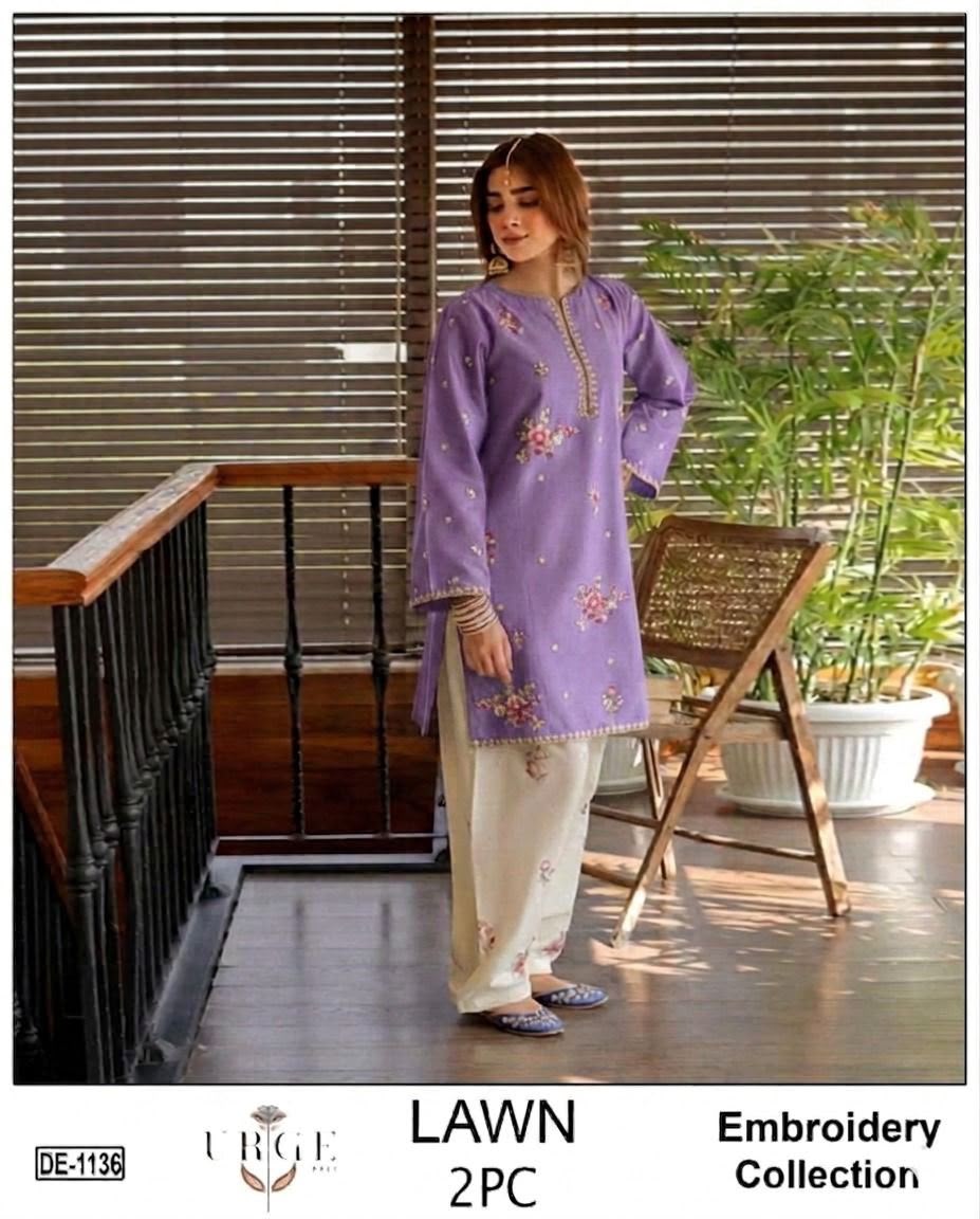Batik AL1145 Premium Embroidered Pure Lawn Unstitched 2 Piece Suit