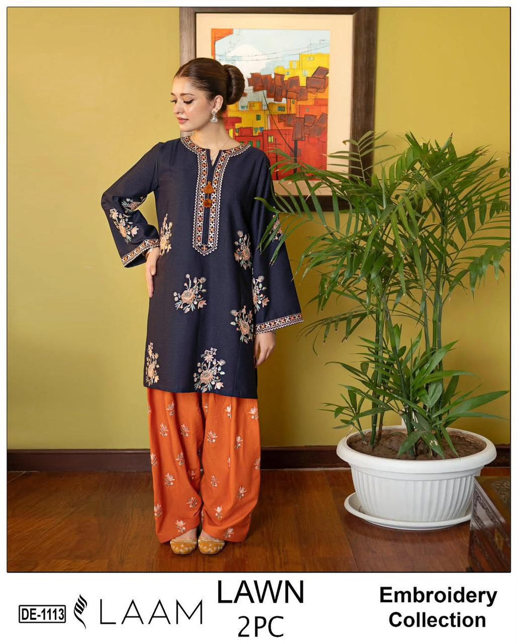 Batik AL1145 Premium Embroidered Pure Lawn Unstitched 2 Piece Suit