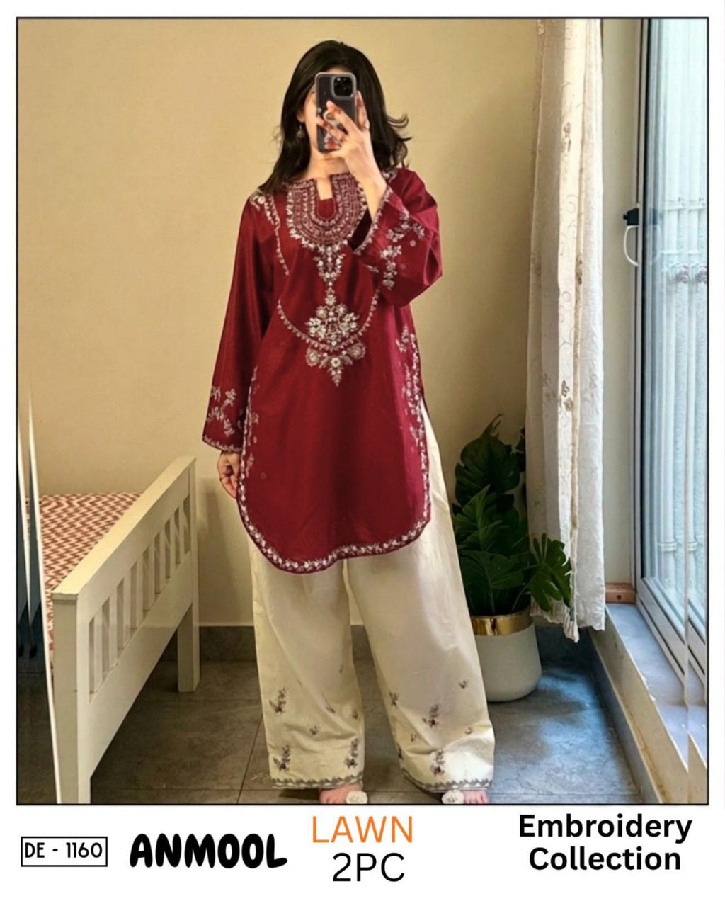 Batik AL1145 Premium Embroidered Pure Lawn Unstitched 2 Piece Suit